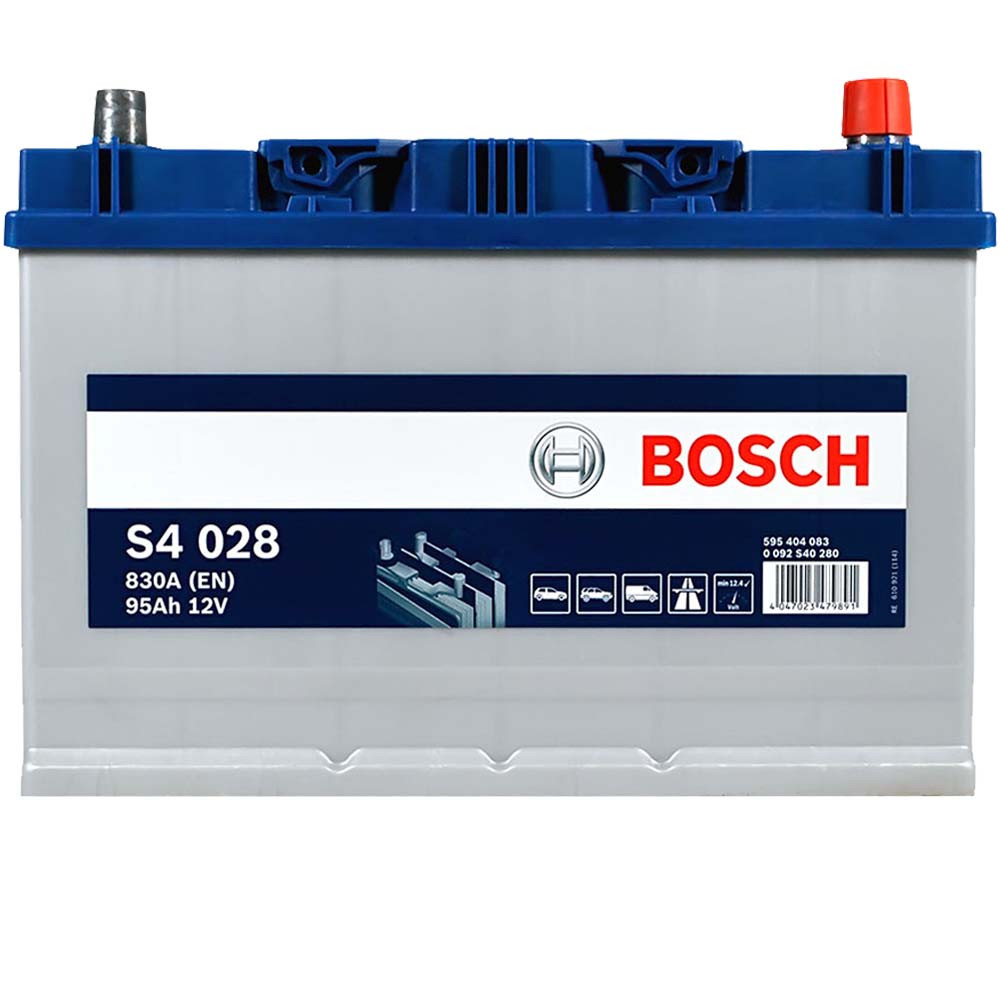 Автомобільний акумулятор BOSCH Asia 95Ah 830A R+ 0092S40280, фото 1