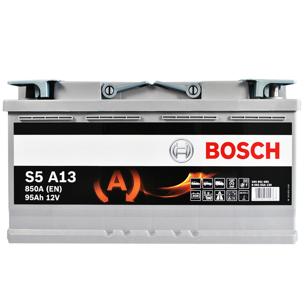 Автомобільний акумулятор BOSCH AGM 95Ah 850A R+ 0092S5A130