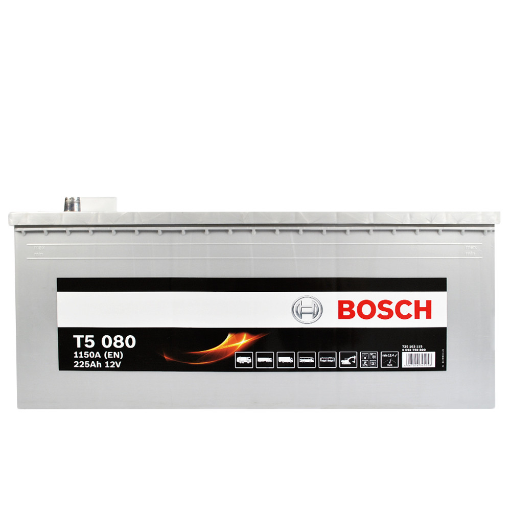Автомобільний акумулятор BOSCH 225Ah 1150A L+ 0092T50800, фото 1