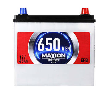 Автомобільний акумулятор MAXION EFB SMF Asia  65Ah 650A R+ (D23)