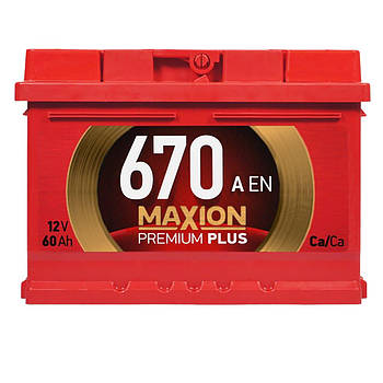 MAXION Premium Plus TR  60Аh 670A  R+ (L2)