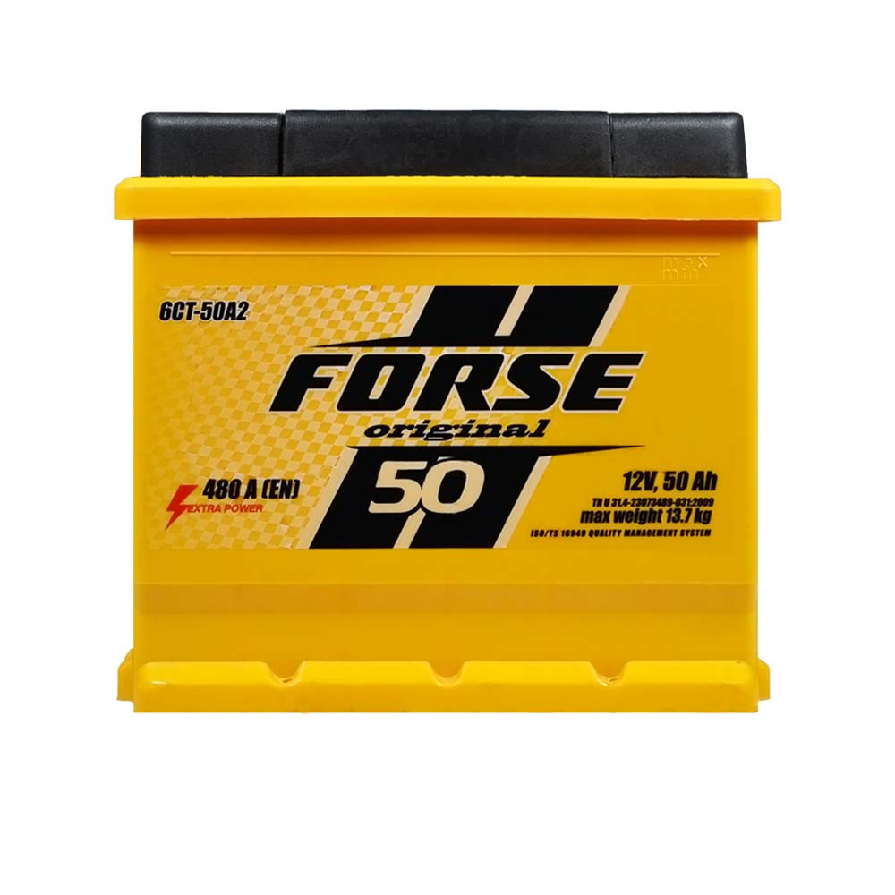 Автомобільний акумулятор Forse 50Ah 480A L+ 368-14