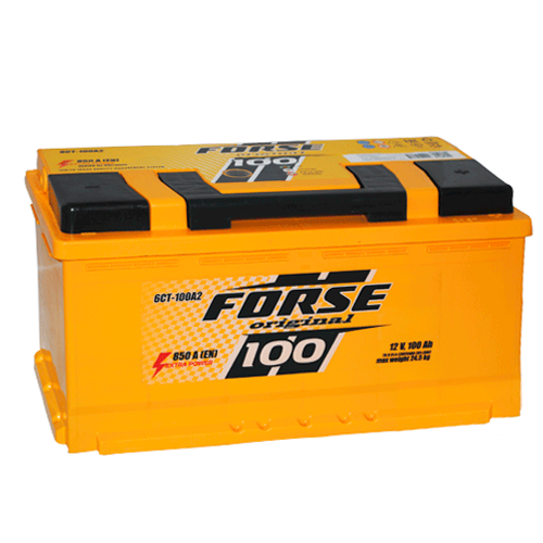 Автомобільний акумулятор Forse 100Ah 850A R+ 368-21