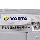 Автомобільний акумулятор VARTA Silver Dynamic 85Ah 800A R+ 533098, фото 5