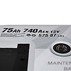 Автомобільний акумулятор SZNAJDER Silver 75Ah 740A R+ 575 87, фото 2