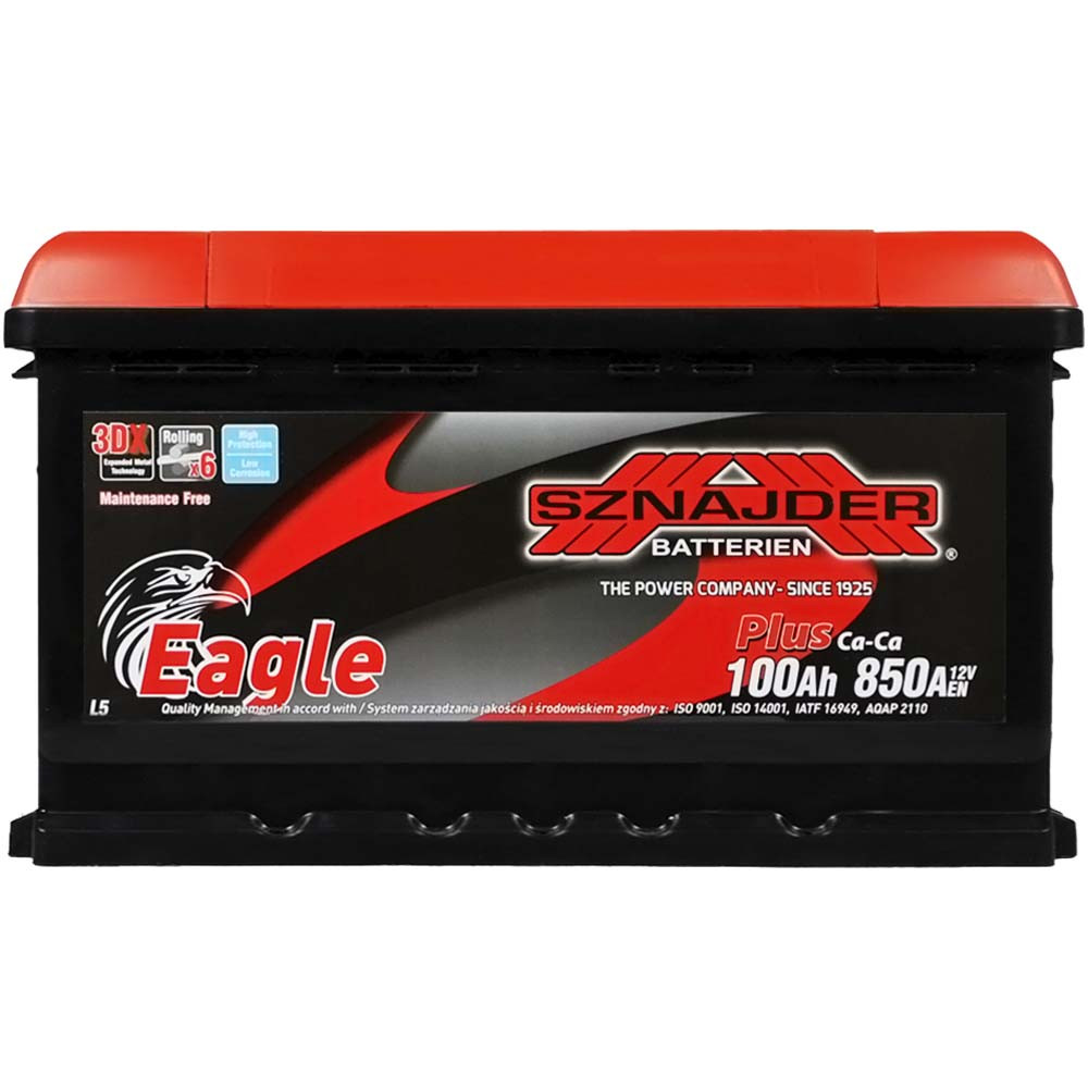 Автомобільний акумулятор SZNAJDER Plus 100Ah 850A R+ 600 95