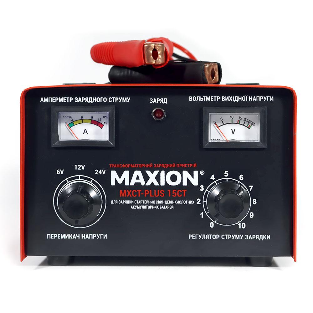 Трансформаторний зарядний пристрій MAXION MXCT PLUS-15СT (6, 12, 24V;15A)