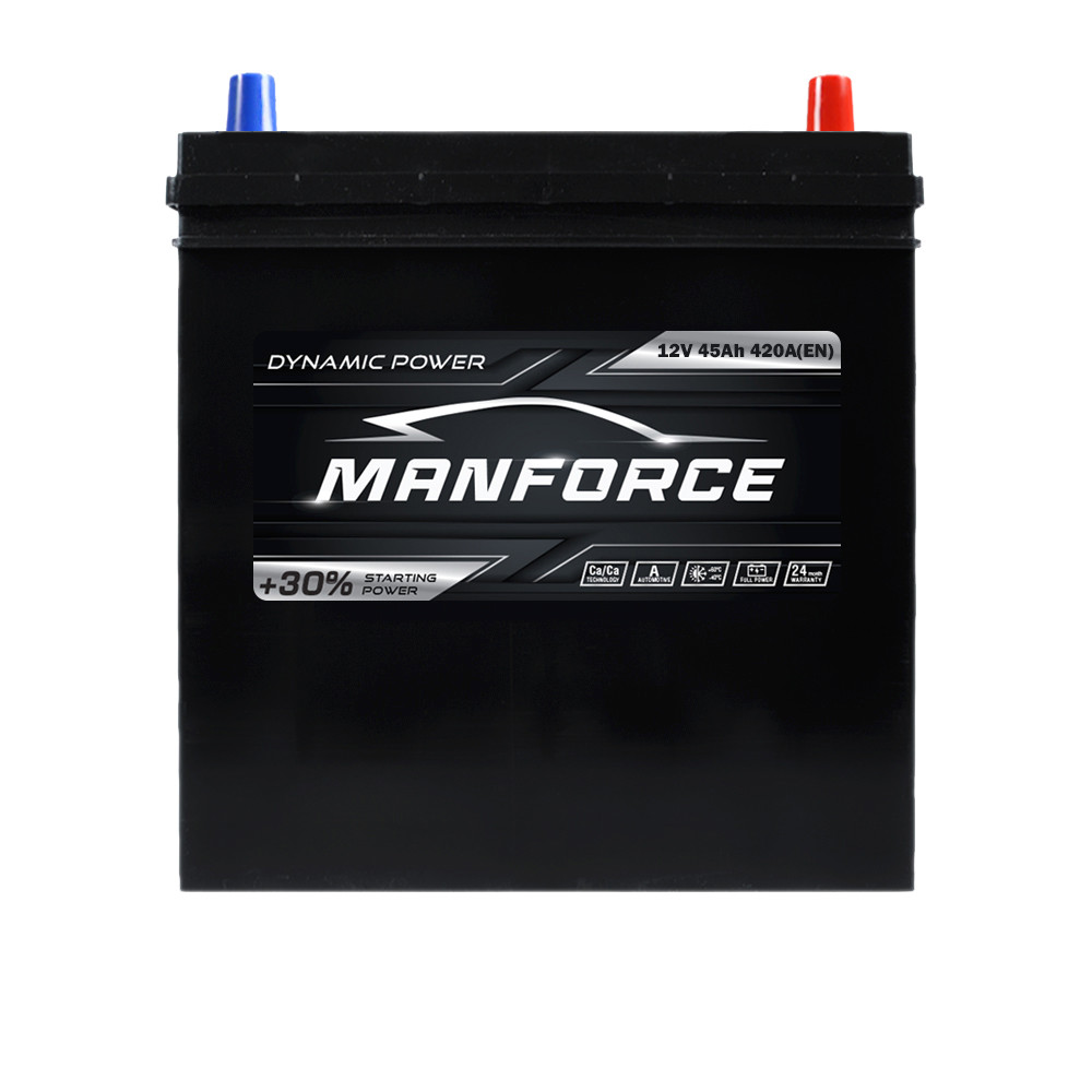 Автомобільний акумулятор MANFORСE Asia smf 45Ah 420A R+ (NS40) т. к.