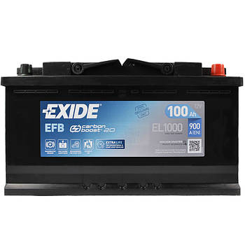 Автомобільний акумулятор EXIDE Start-Stop EFB 100Аh 900A R+ EL1000