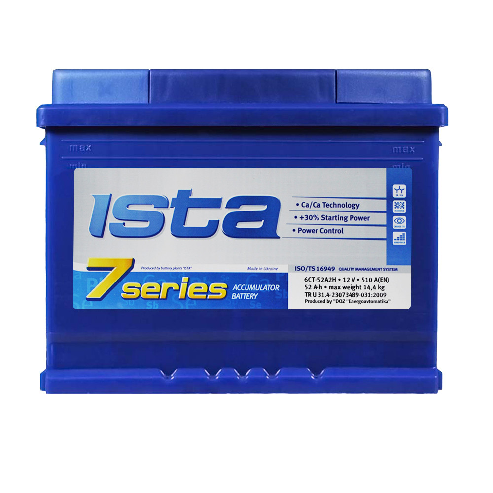 ISTA 7 Series 52Ah 510A R+(L2B)