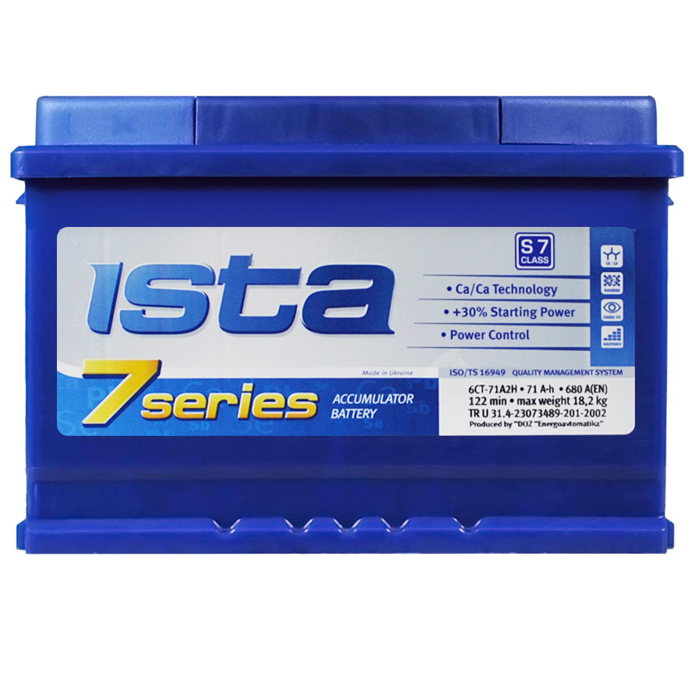 ISTA 7 Series 71Ah 680A R+ (L3B)