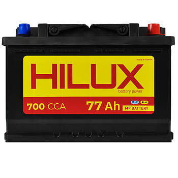 Автомобільний акумулятор HILUX Black  77Ah 700A R+ (L3)