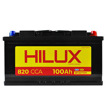 Автомобільний акумулятор HILUX Black 100Ah 820A R+ (L5)