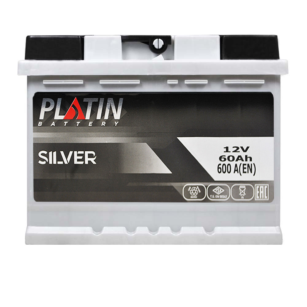 Автомобільний акумулятор PLATIN Silver MF  60Ah 600A L+ 5602661, фото 1