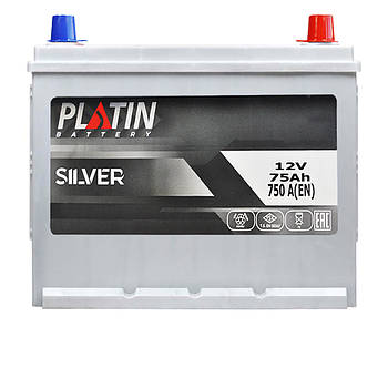 Автомобільний акумулятор PLATIN Silver Asia SMF 75Ah 750A R+ 5752178/5802254
