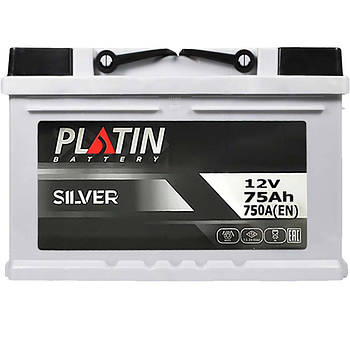 Автомобільний акумулятор PLATIN Silver MF 75Ah 750A L+ 5752201