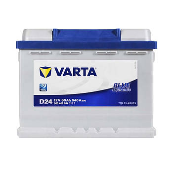 Автомобільний акумулятор VARTA Blue Dynamic 60Ah 540A R+ 533078