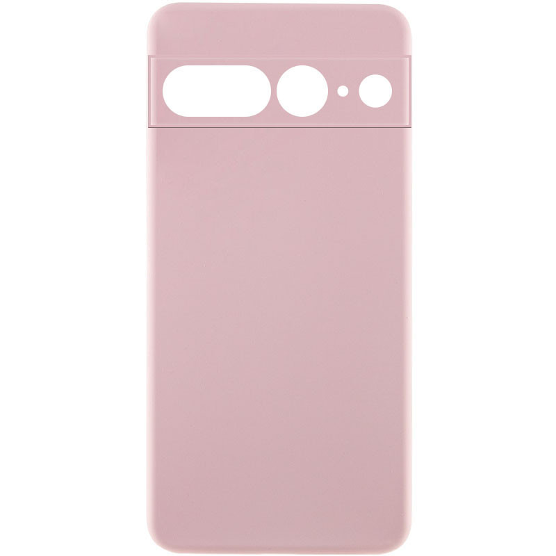 Чохол GETMAN Liquid Silk Full Camera для Google Pixel 7 Pro | TPU + Мікрофібра Рожевий / Pink Sand, фото 1