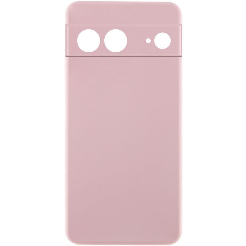 Чохол Silicone Cover Lakshmi Full Camera (AA) для Google Pixel 8 | Мікрофібра Рожевий / Pink Sand, фото 1