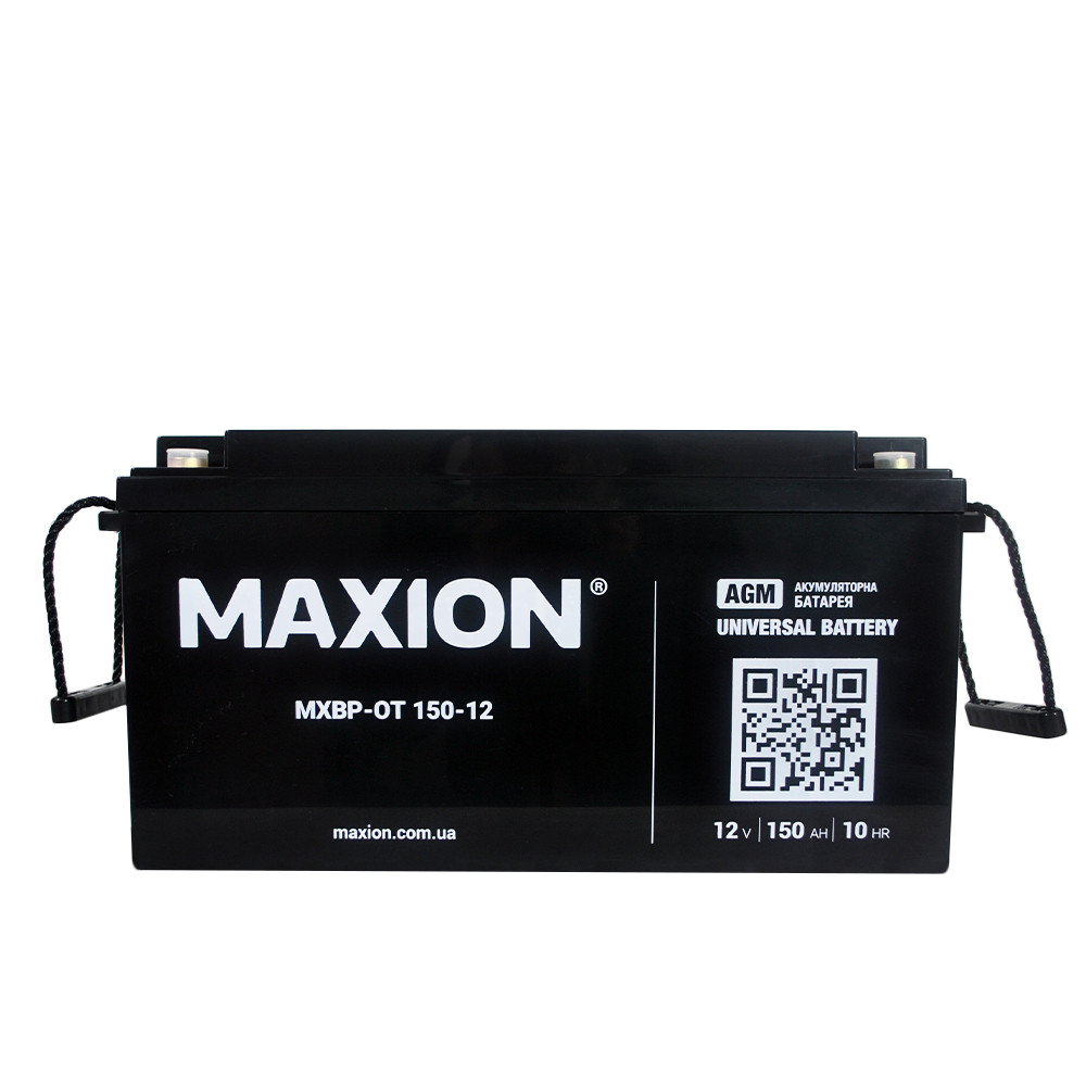 Акумулятор промисловий MAXION MXBP-OT 150-12 (12V, 150Ah, +/-), фото 1