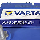 Автомобільний акумулятор VARTA Blue Dynamic Asia 40Ah 330А R+ 533058, фото 2