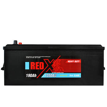 Автомобільний акумулятор RED X (680 13) (D5) 190Ah 1350A L+ (лівий +)