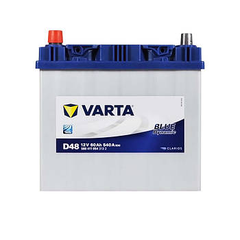Автомобільний акумулятор VARTA Blue Dynamic Asia 60Ah 540A L+ 533084