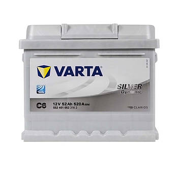 Автомобільний акумулятор VARTA Silver Dynamic 52Ah 520А R+ 533072