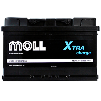 Автомобільний акумулятор MOLL X-Tra Charge  74Ah 700A R+ (LB3)