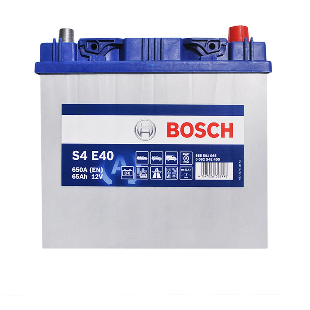 Автомобільний акумулятор BOSCH EFB Asia 65Ah 650A R+ 0092S4E400