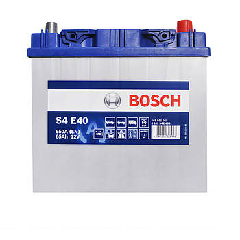Автомобільний акумулятор BOSCH EFB Asia 65Ah 650A R+ 0092S4E400