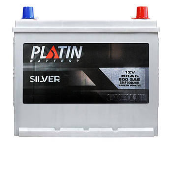 Автомобільний акумулятор PLATIN Silver Asia SMF  80Ah 800A R+ (N50) н.к.