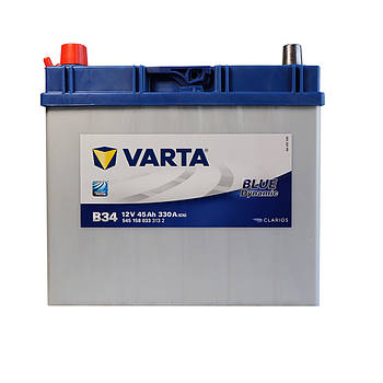 Автомобільний акумулятор VARTA Blue Dynamic Asia 45Ah 330А L+ 533068