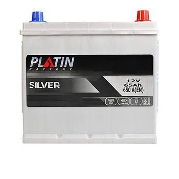 Автомобільний акумулятор PLATIN Silver Asia SMF 65Ah 650A R+ 56520701/5552348