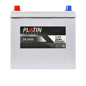 Автомобільний акумулятор PLATIN Silver Asia SMF 55Ah 520A L+ 5502420