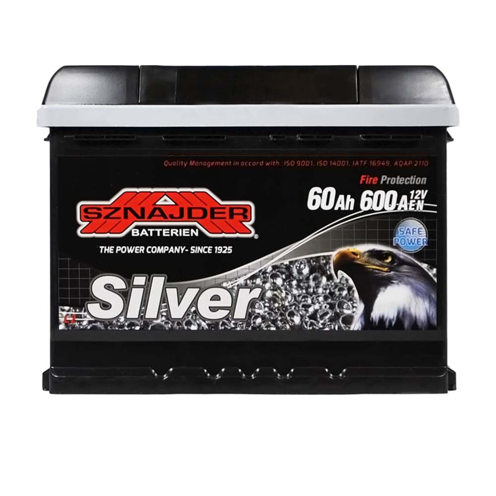 Автомобільний акумулятор SZNAJDER Silver 60Ah 600A L+ 560 85