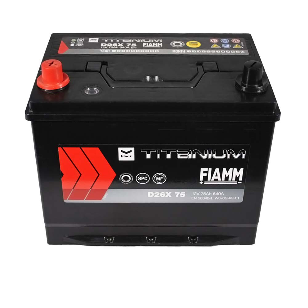 Автомобільний акумулятор FIAMM Titanium Black Asia 75Аh 640А L+ 7905189