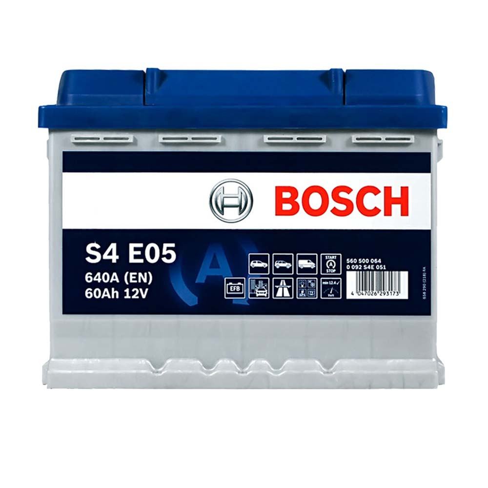 Автомобільний акумулятор BOSCH EFB 60Ah 640A R+ 0092S4E051