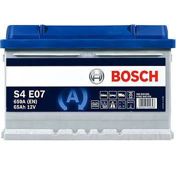 Автомобільний акумулятор BOSCH EFB 65Ah 650A R+ 0092S4E070