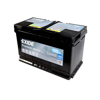 Автомобільний акумулятор EXIDE Premium 105Аh 850A R+ EA1050