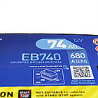 Автомобільний акумулятор EXIDE Excell 74Аh 680Ah R+ EB740, фото 4