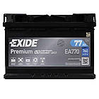 Автомобільний акумулятор EXIDE Premium 77Аh 760Ah R+ EA770, фото 2