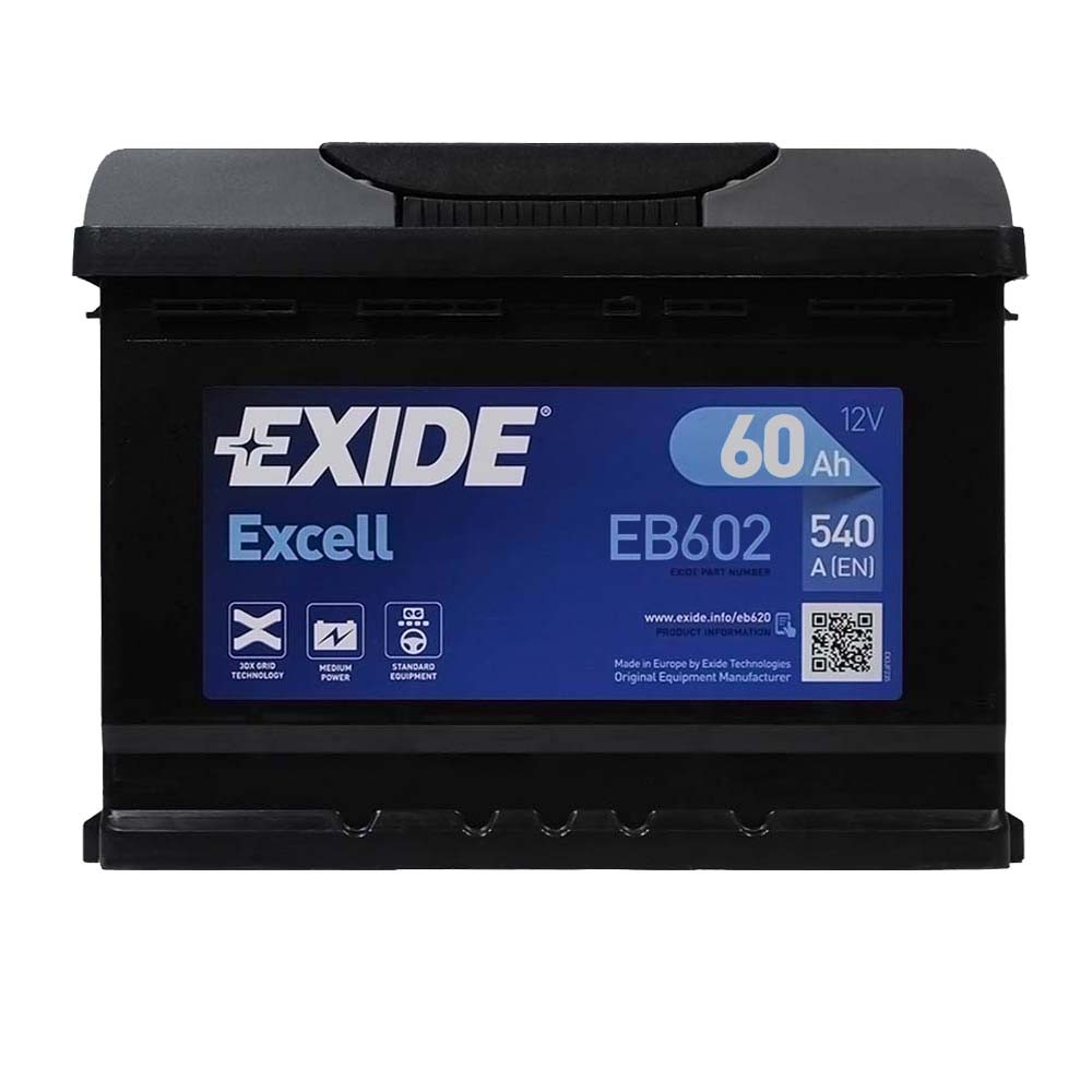 Автомобільний акумулятор EXIDE Excell (EB602) 60Аh 540Ah R+, фото 1