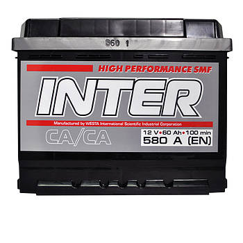 Автомобільний акумулятор INTER high performance  60Ah 580A L+ (L2)