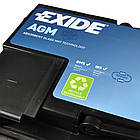 Автомобільний акумулятор EXIDE Start-Stop AGM 95Ah 850A EK950, фото 4