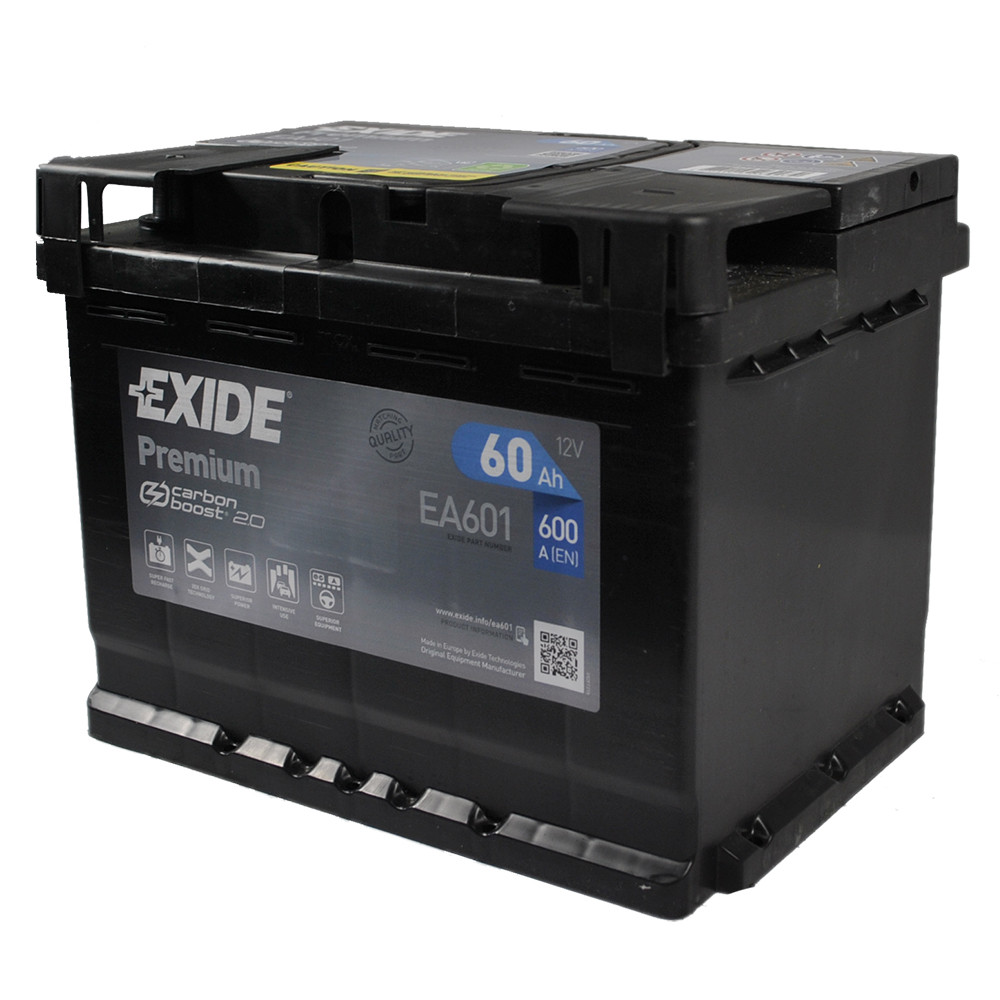 Автомобільний акумулятор EXIDE Premium 60Аh 600Ah L+ EA601