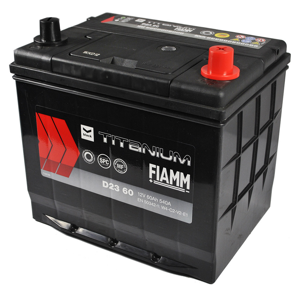 Автомобільний акумулятор FIAMM Titanium Black Asia 60Аh 540А R+ 7905180