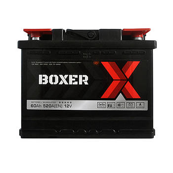 Автомобільний акумулятор BOXER (555 80) (L2) 60Ah 520A R+