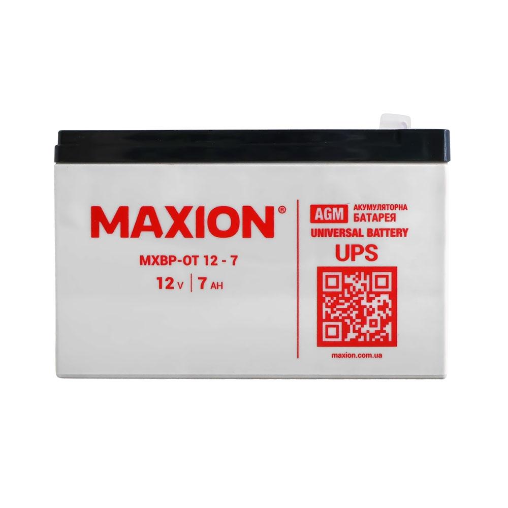 Акумулятор промисловий MAXION MXBP-OT 7-12 (12V, 7Ah, +/-)
