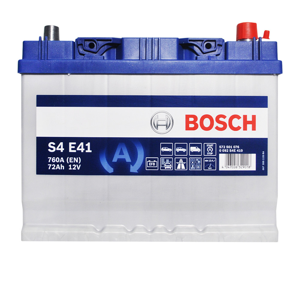 Автомобільний акумулятор BOSCH EFB Asia 72Ah 760A R+ 0092S4E410, фото 1